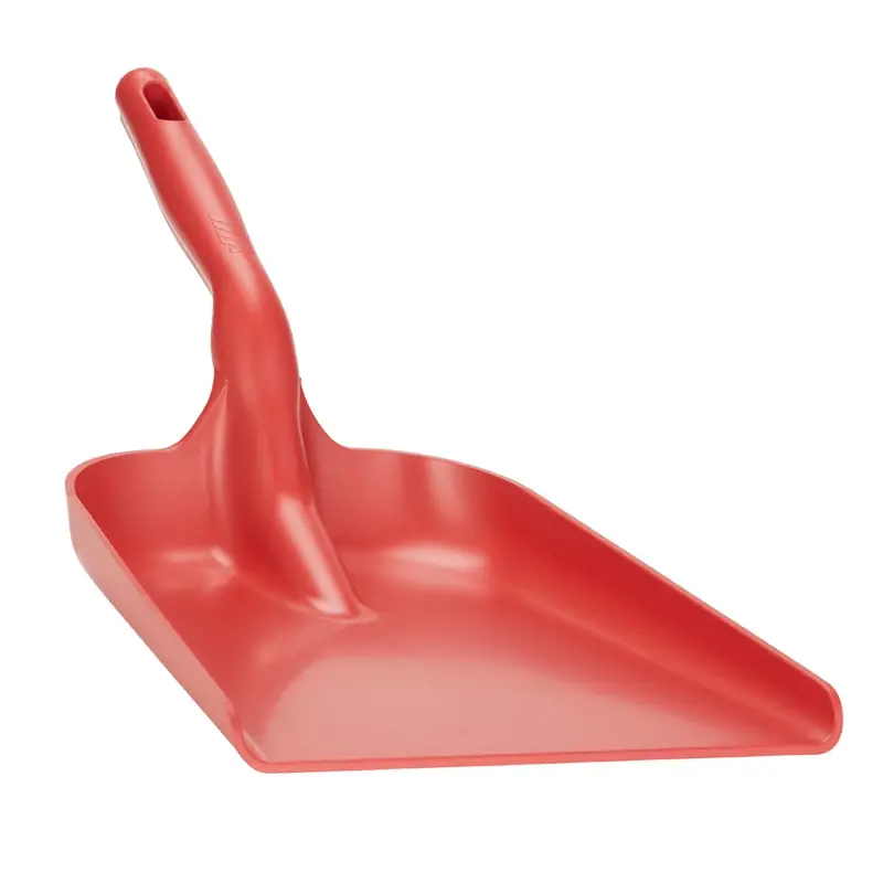 Vikan 56744 flat hand shovel detectable polypropylene 550 mm red